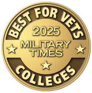 Military Times Best for Vets Colleges 2025 seal